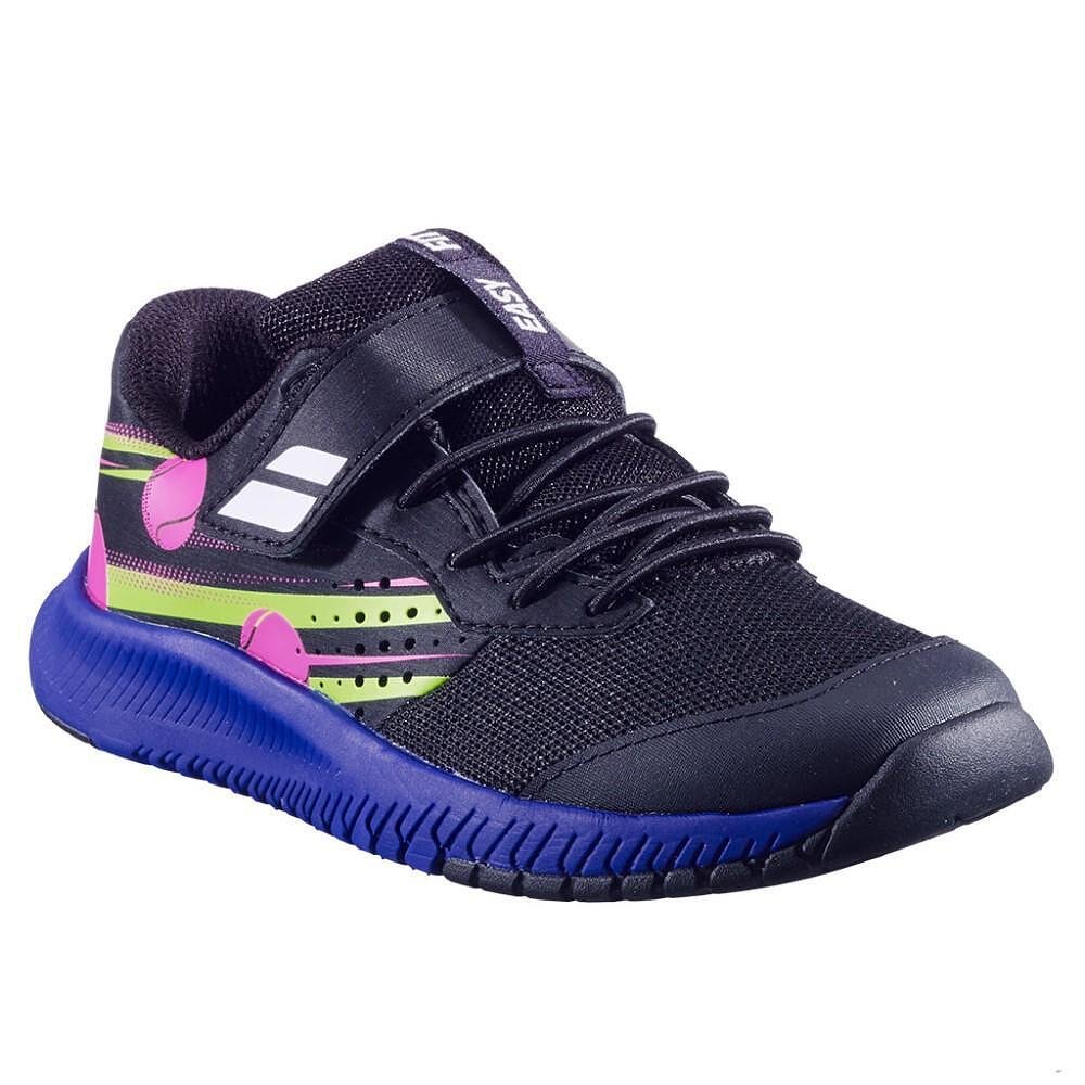 Children's sneakers Babolat PULSION KID AC BOY - black, dark blue, comfortable tennis shoes for children