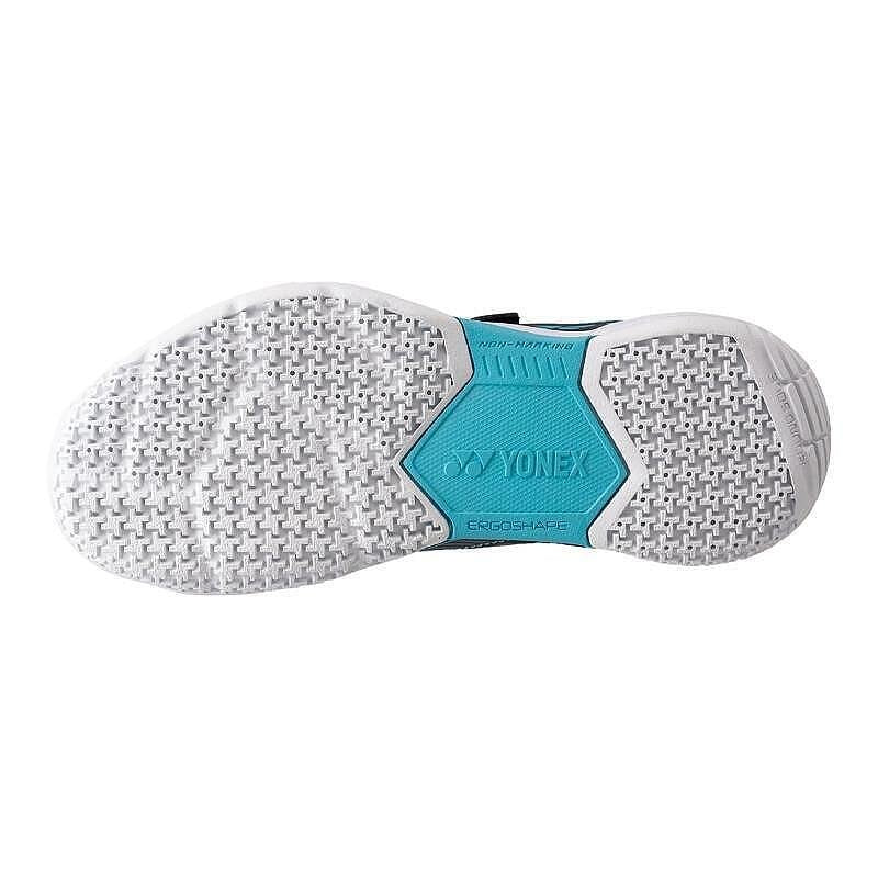 Kids' Yonex PC STRIDER FLOW Belt Black/Blue sneakers - outsole for stability and comfort on the court