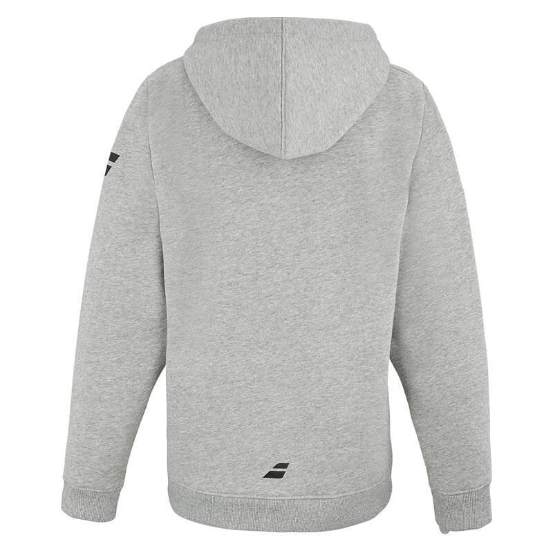 Hanorac pentru copii Babolat XERCISE HOOD C16 - high rise, model sportiv gri pentru tineri jucători de tenis