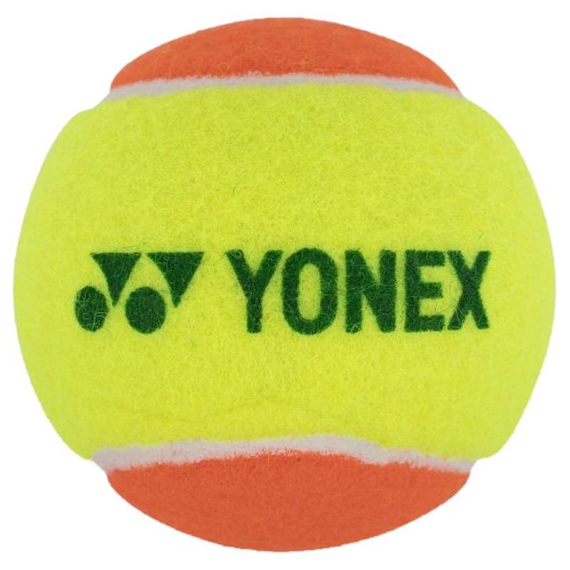 Yonex kids' balls (Stage 2) - orange, slow tennis balls for beginner players