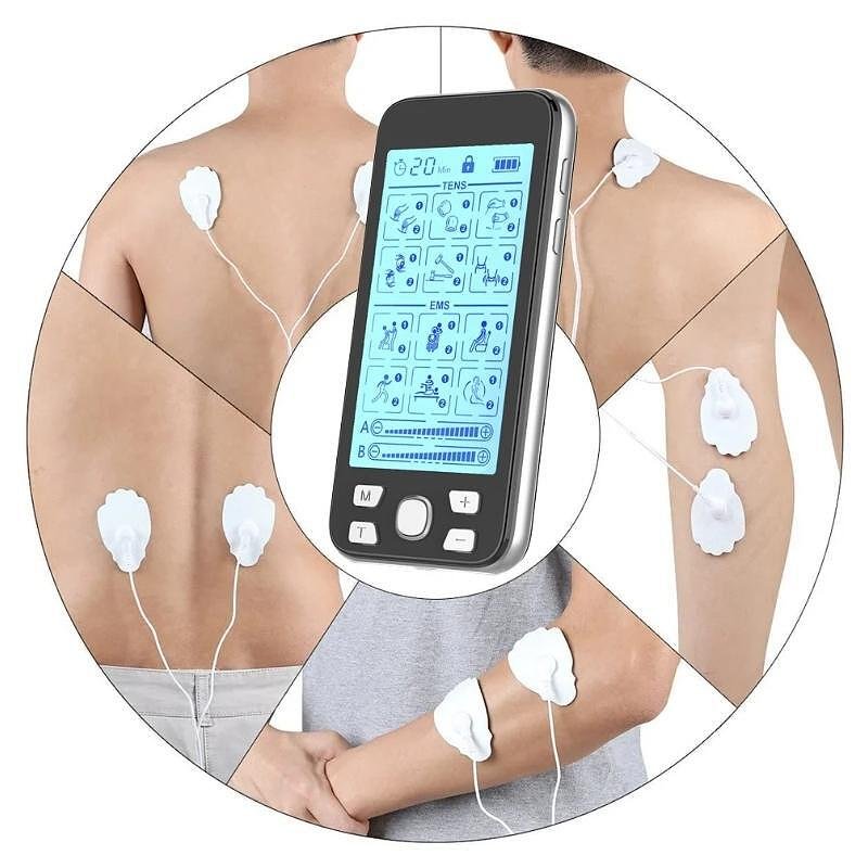 AresPro electrostimulator, 4-channel, 8 electrodes, 24 programs, 20 intensity levels