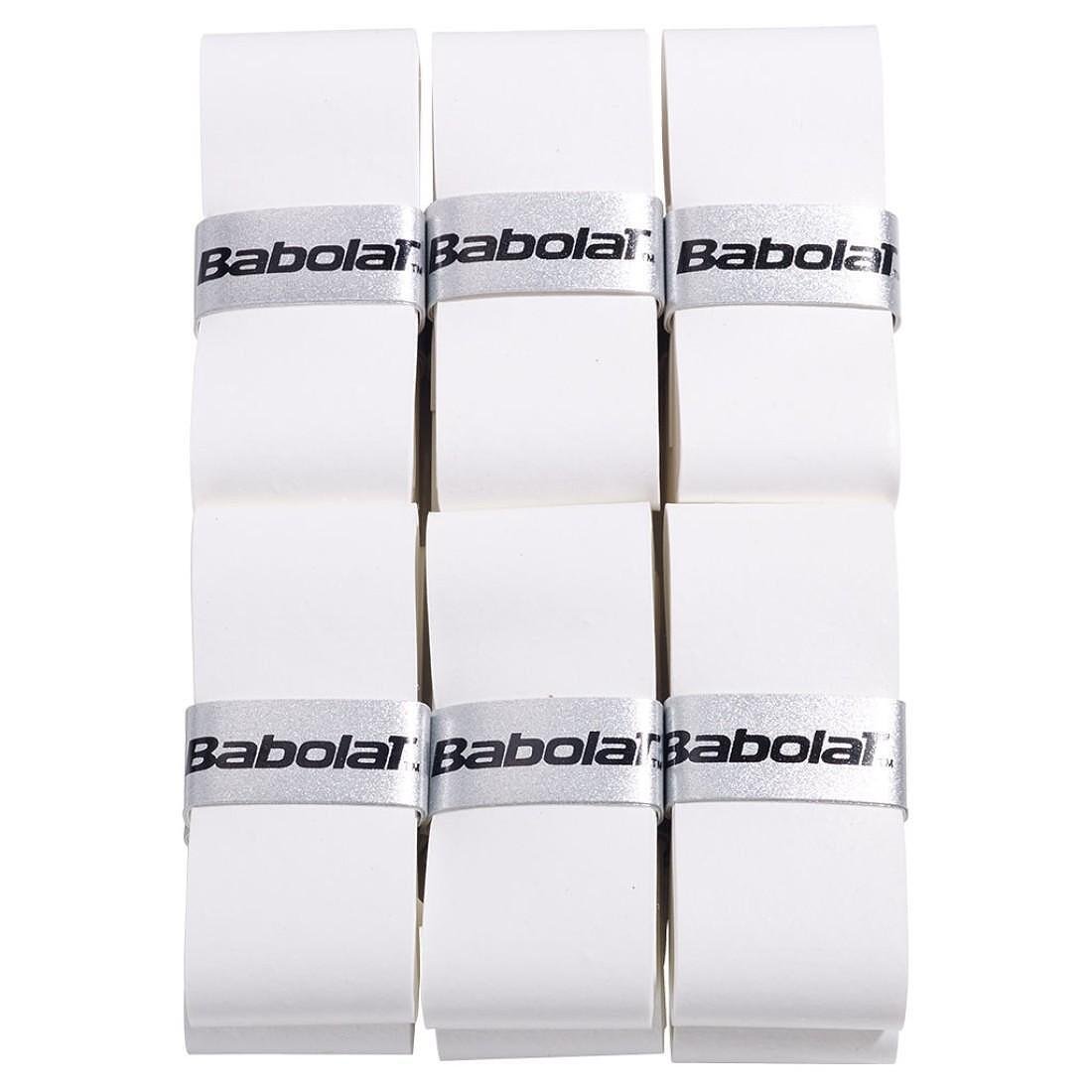 Gripuri Babolat VS ORIGINAL Alb - 12 bucăți pentru rachete de tenis și padel, albe, Feel, Dry, 0.43 mm