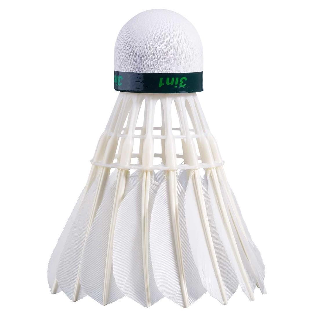 Babolat HYBRID badminton shuttlecock – a hybrid shuttlecock for stable flight, control, and durability