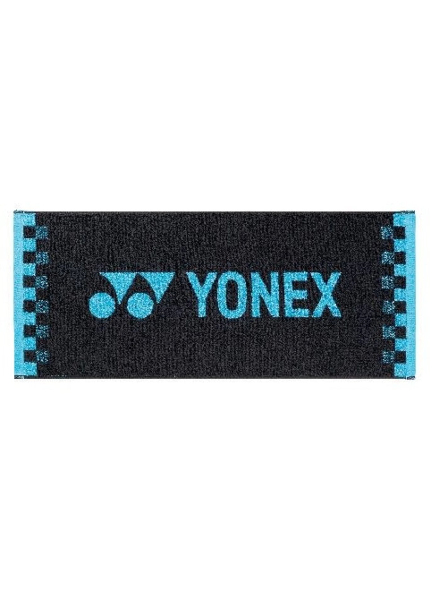 Кърпа за лице Yonex 34 х 80 см Black – черна памучна кърпа с лого Yonex за тенис и падел