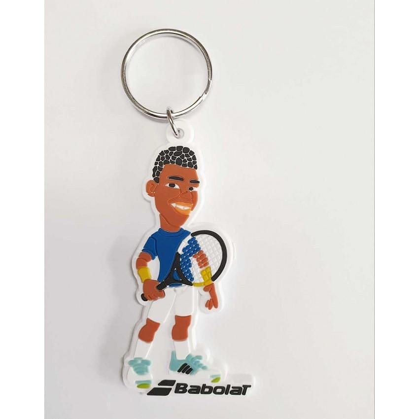 Ключодържател Babolat PLAYER KEYRING FELIX AUGER ALIASSIME с тенисист, стилен аксесоар за фенове на Babolat