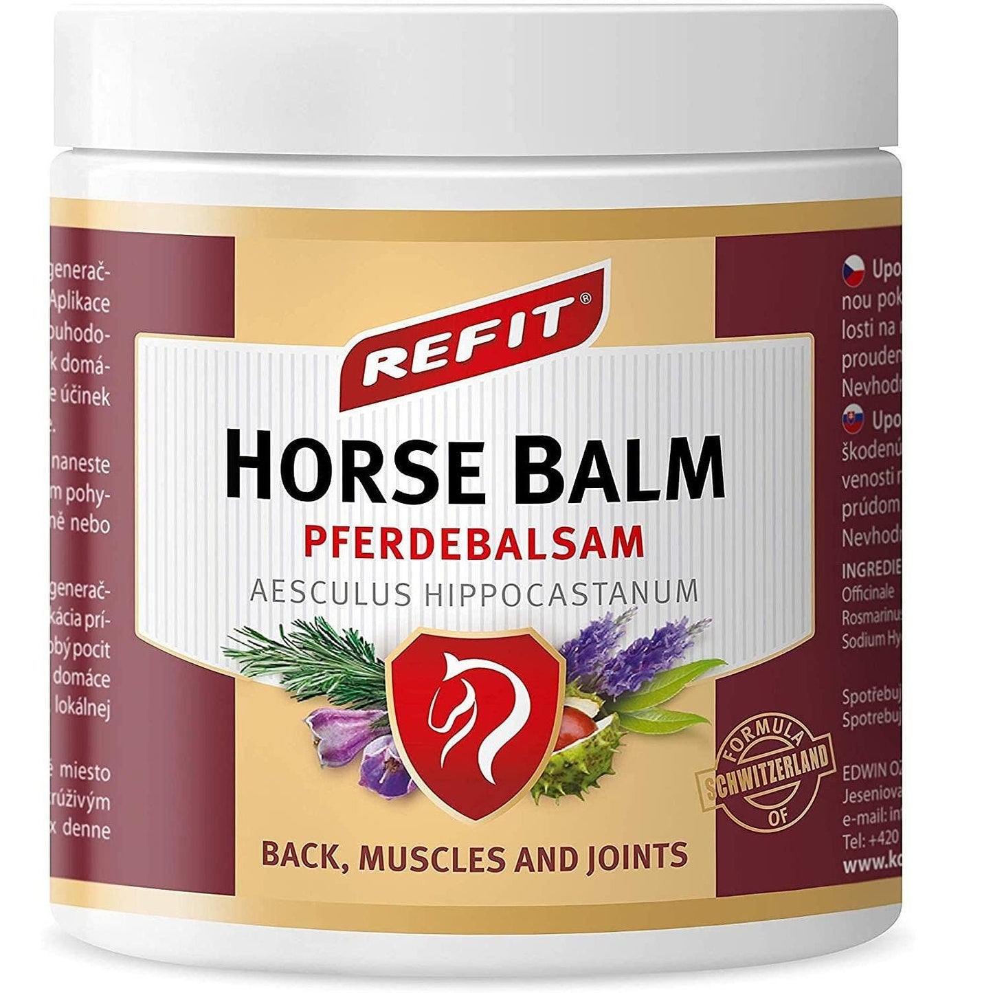 Horse balm REFIT Horse balm 230 ml for very severe pain with immediate and long-lasting effect from the world-famous Karlsbad Spa Natural