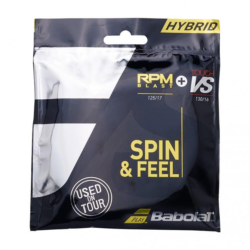 Coraj Babolat HYBRID VS 130 + RPM 125, coraj de tenis hibrid pentru spin, control și senzație