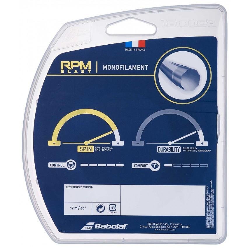 Corzi Babolat RPM BLAST 12m - corzi monofilament pentru tenis cu topspin, confort și durabilitate