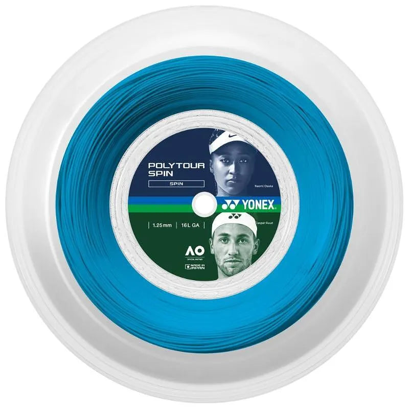 Rolă Yonex Polytour Spin 1.25/16 Cobalt Blue - cordaj de tenis la AllCourt