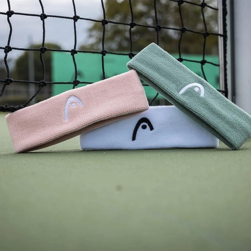 Лента за глава HEAD Band - anthracite, еластична спортна лента за падел и тенис