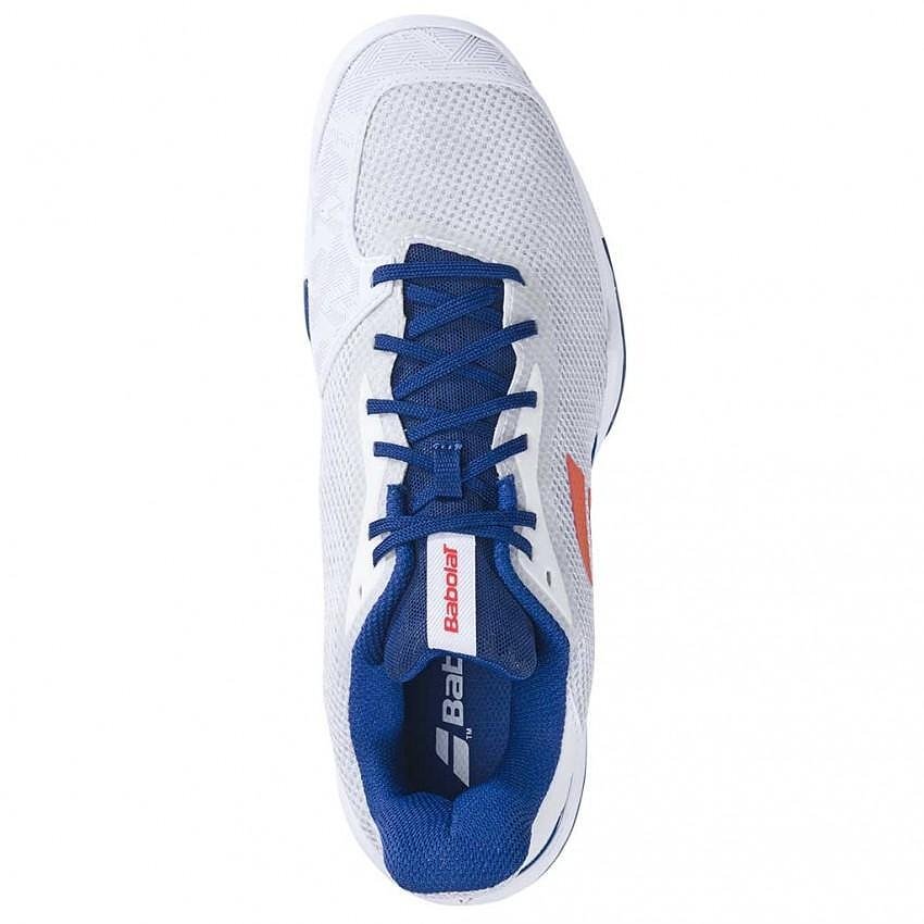 Мъжки маратонки Babolat JET TERE ALL COURT White, Estate Blue – леки тенис маратонки за all courts