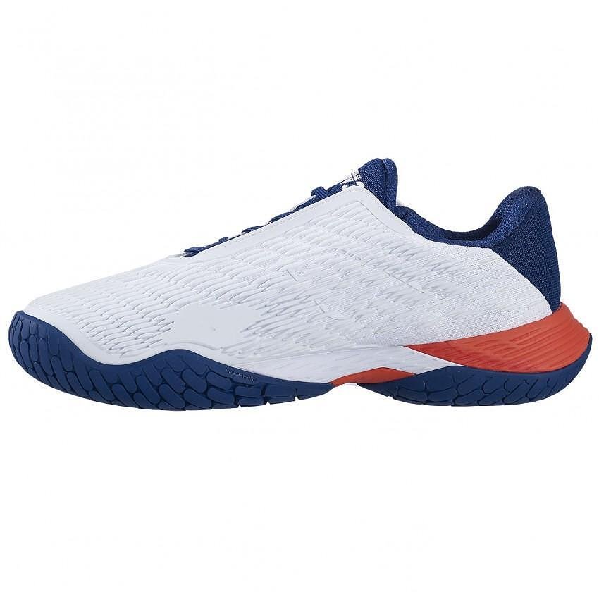Мъжки маратонки Babolat PROPULSE FURY 3 AC WHITE BLUE за тенис и падел, стабилни и динамични
