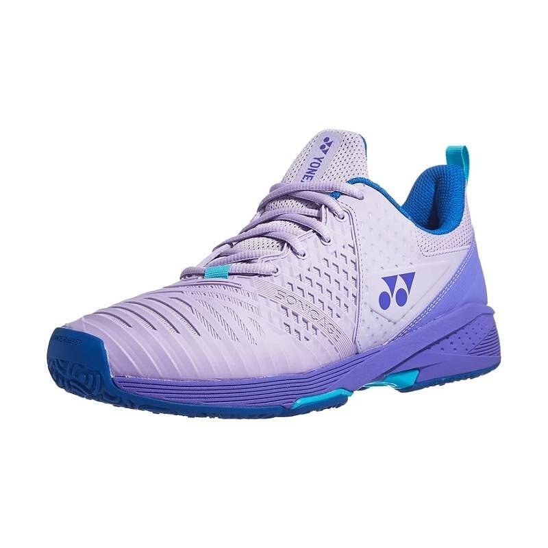 Pantofi sport de damă Yonex PC Sonicage 3 Clay Lilac, pantofi de tenis ușori pentru zgură, cu confort și stabilitate