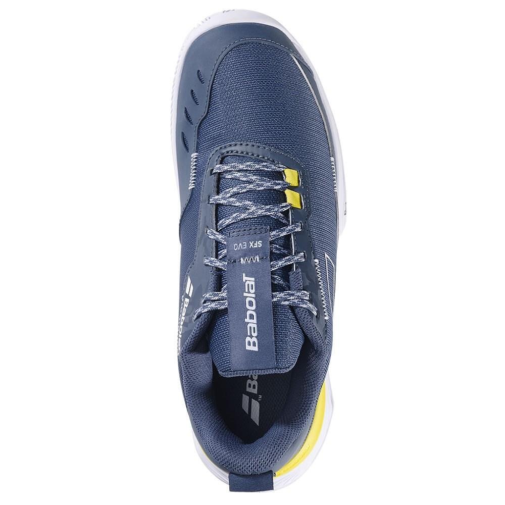 Men's Babolat SFX EVO CLAY MEN sneakers - dark grey, white – comfortable Babolat tennis shoes for clay courts