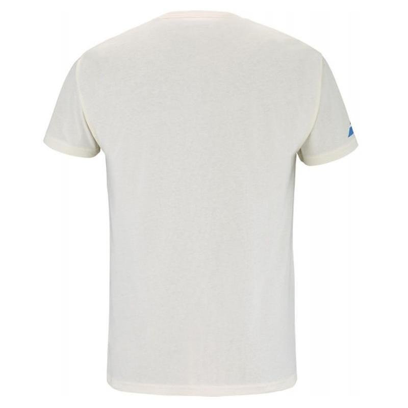 Men's Babolat COTTON J. LEBRON 2025 T-shirt - white, a white T-shirt for sport and leisure