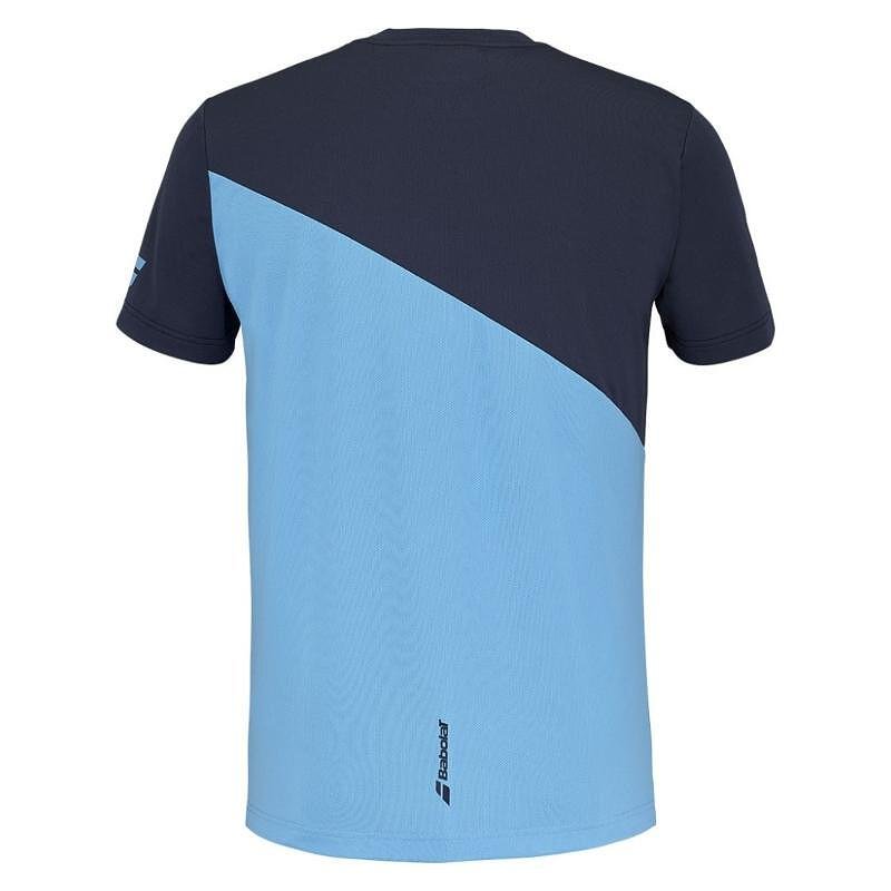 Мъжка тениска Babolat DRIVE CREW - drive blue – спортен модел за тенис и падел с комфорт и свобода на движение