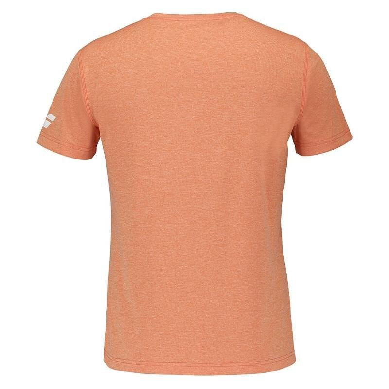 Men's Babolat EXERCISE GRAPHIC T-shirt - vibrant orange, lightweight sports T-shirt for training and matches
