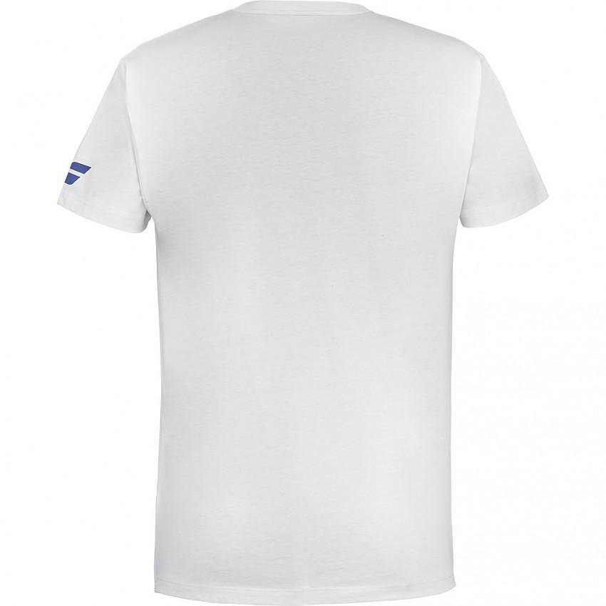 Мъжка тениска Babolat EXERCISE TEE 2024 - white, бяла тениска за тренировка и мач