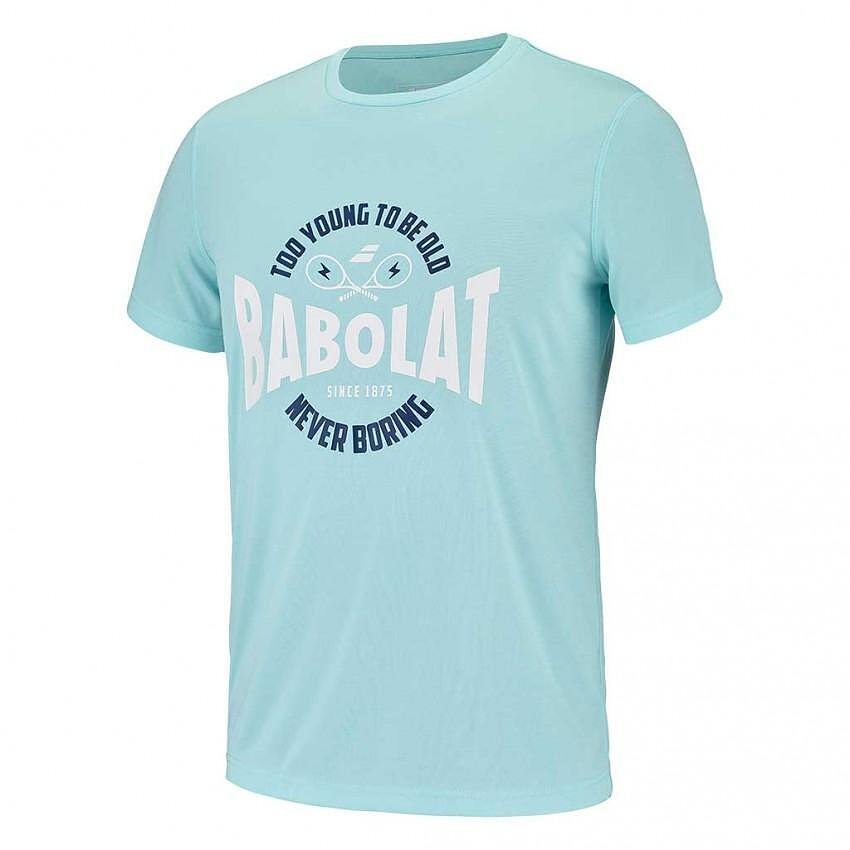 Мъжка тениска EXERCISE GRAPHIC TEE - светлосин