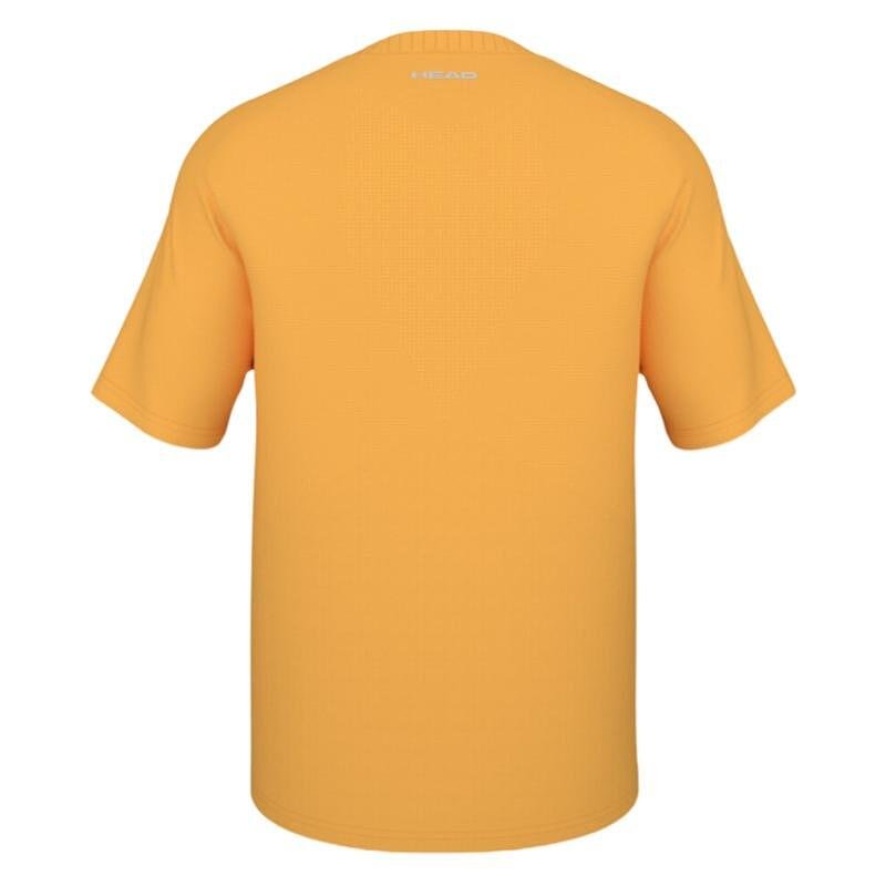 Мъжка тениска HEAD Performance T-Shirt в жълто, дишаща спортна тениска за тенис и падел