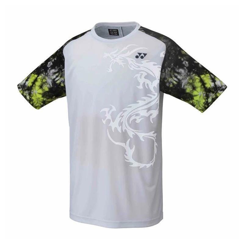 Мъжка тениска Yonex 2022 - размер XXXL, бяла спортна тениска с леки полиестерни материи и комфортен дизайн