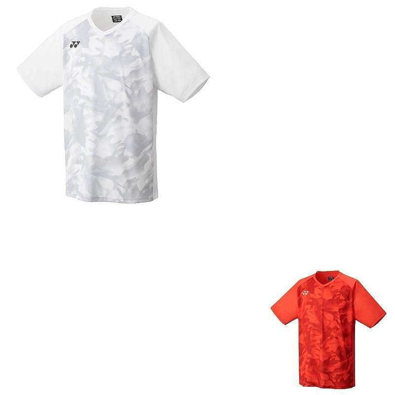 Men's Yonex 2025 CREW NECK SHIRT Pearl Red, lightweight and breathable tennis apparel for tennis and padel