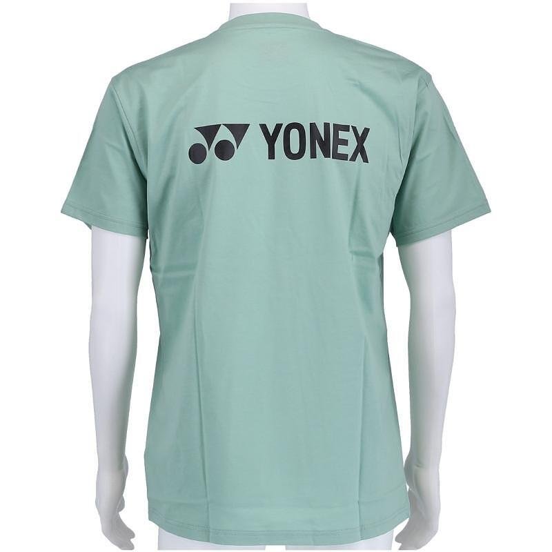Мъжка тениска Yonex PERCEPT olive green, ментолово зелена, 100% памук, с логото YONEX на гърба