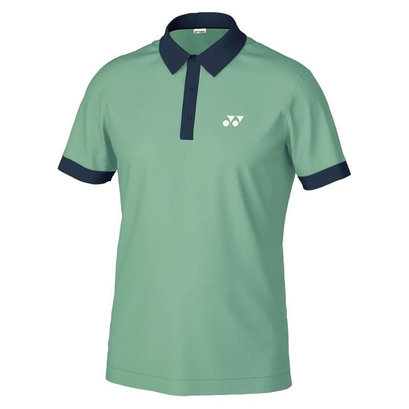 Men's Yonex Polo Peppermint T-shirt – a stylish men's Yonex sports polo shirt for tennis, badminton, and padel.