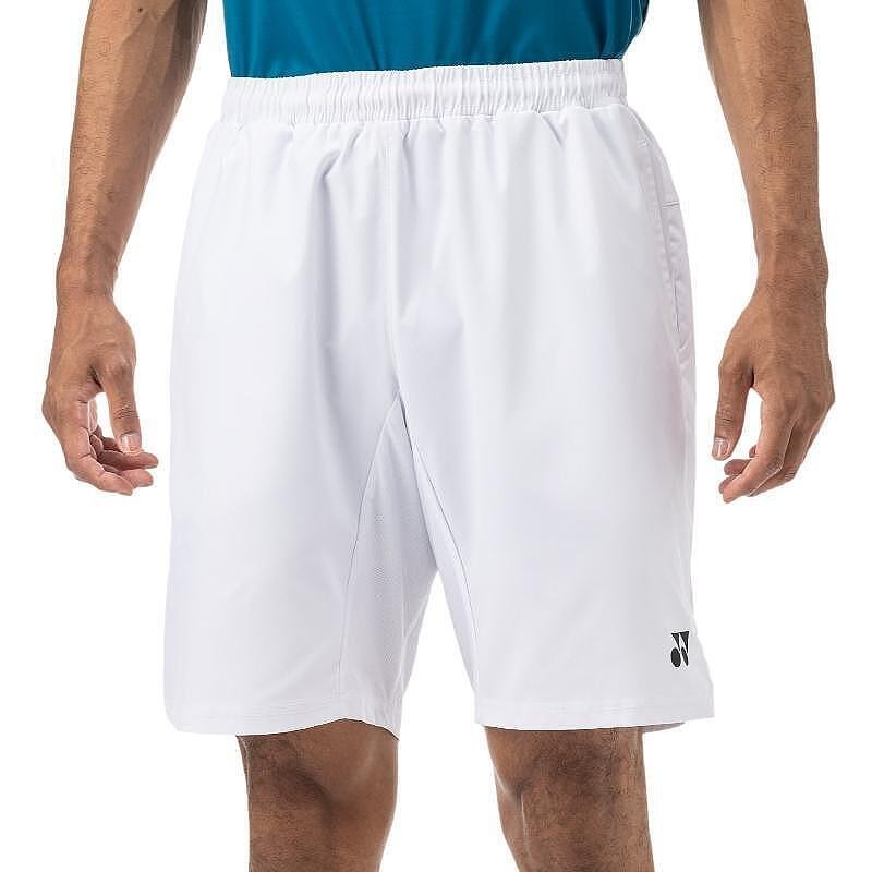 Men's Yonex YM0036 White shorts - white tennis shorts with comfort, UV protection, and quick-drying fabric