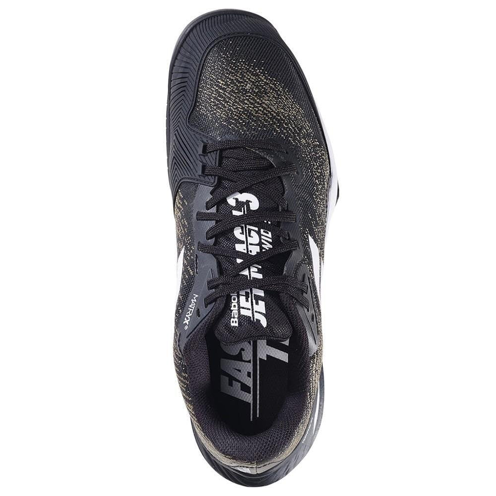 Men's Babolat JET MACH 3 ALL COURT sneakers - black, white – a lightweight and stable tennis shoe for all courts