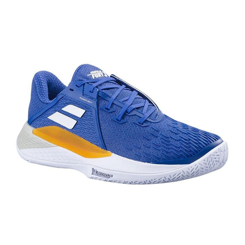 Мъжки маратонки Babolat PROPULSE FURY 3 AC MOMBEO BLUE – стабилни тенис маратонки за интензивна игра и контрол