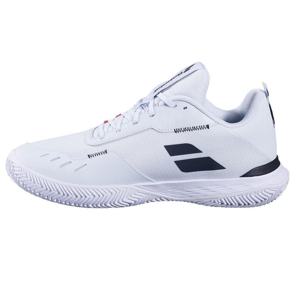 Pantofi sport pentru bărbați Babolat SFX EVO CLAY ILLSION BLUE / BLACK – confort și stabilitate pentru tenis pe zgură.