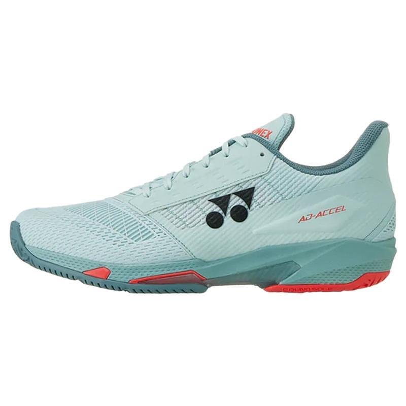 Pantofi sport bărbătești Yonex AD-ACCEL WIDE Mist Blue - încălțăminte ușoară de tenis pentru stabilitate, confort și viteză