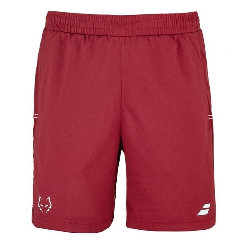 Men's Babolat LEBRON shorts - red dahlia, red padel shorts with 360 MOTION for comfort and freedom of movement