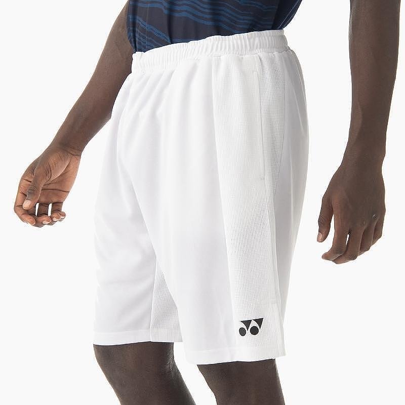 Men's Yonex Men's Club Team White shorts – white Yonex sports shorts for tennis and padel