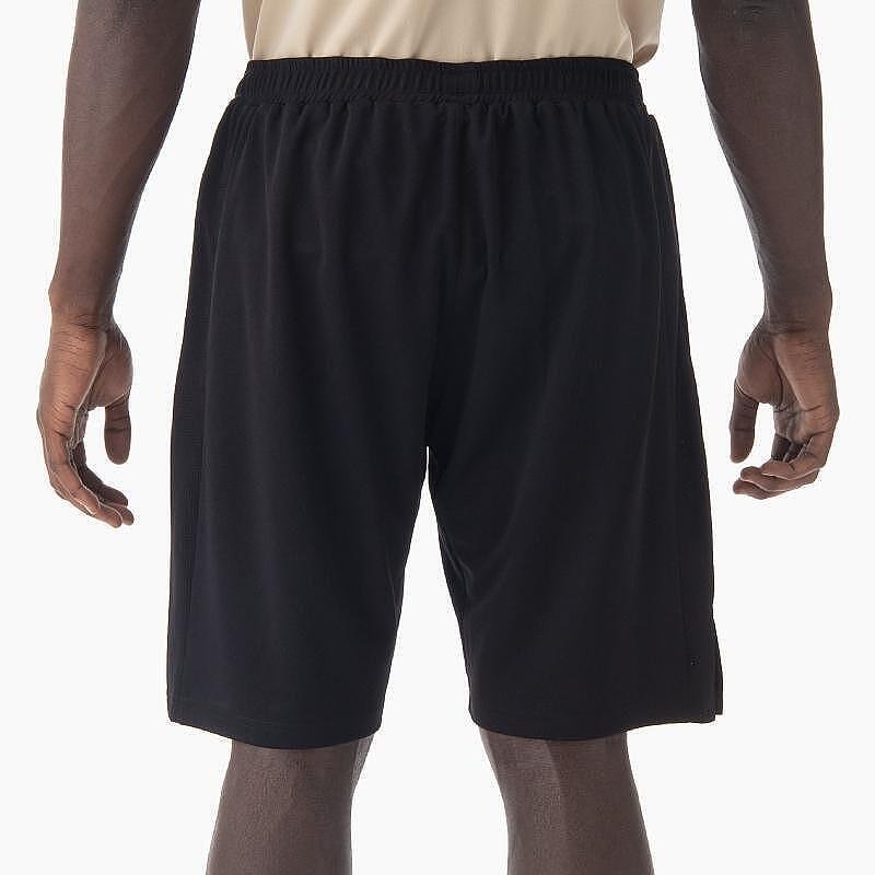 Yonex Men's Club Team Black men's shorts, black sports shorts made from durable polyester for comfort and movement