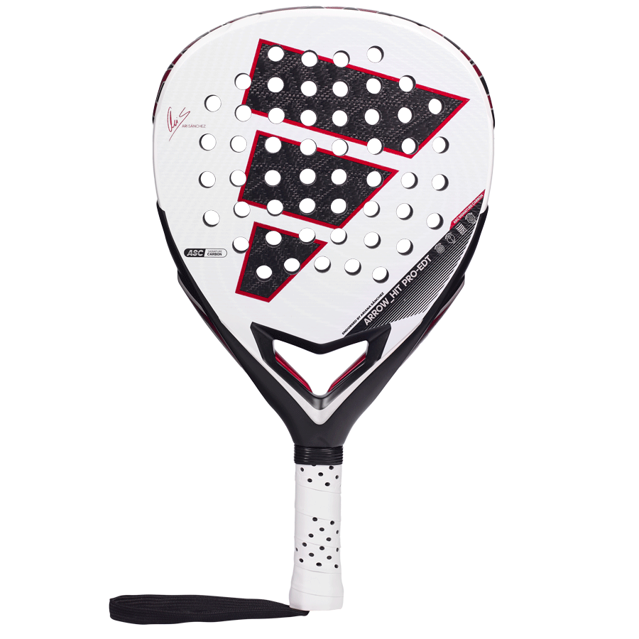 Adidas Arrow Hit Pro EDT 2026 padel racket– limited padel racket with a diamond shape, ASC Carbon construction, Eva Soft Performance core, and adjustable balance for professional players