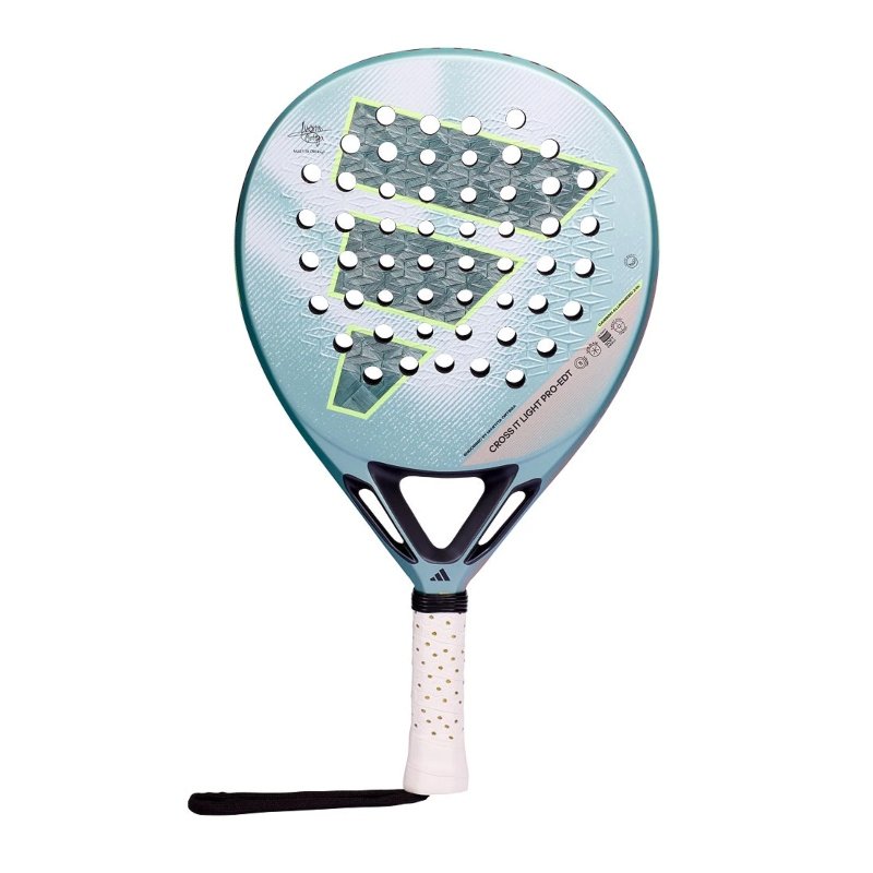 Adidas Cross It Light Pro EDT 2026 padel racket - a limited-edition padel racket with a round shape, even balance, 24K Aluminized Carbon and Eva Soft Energy for maximum control and maneuverability.