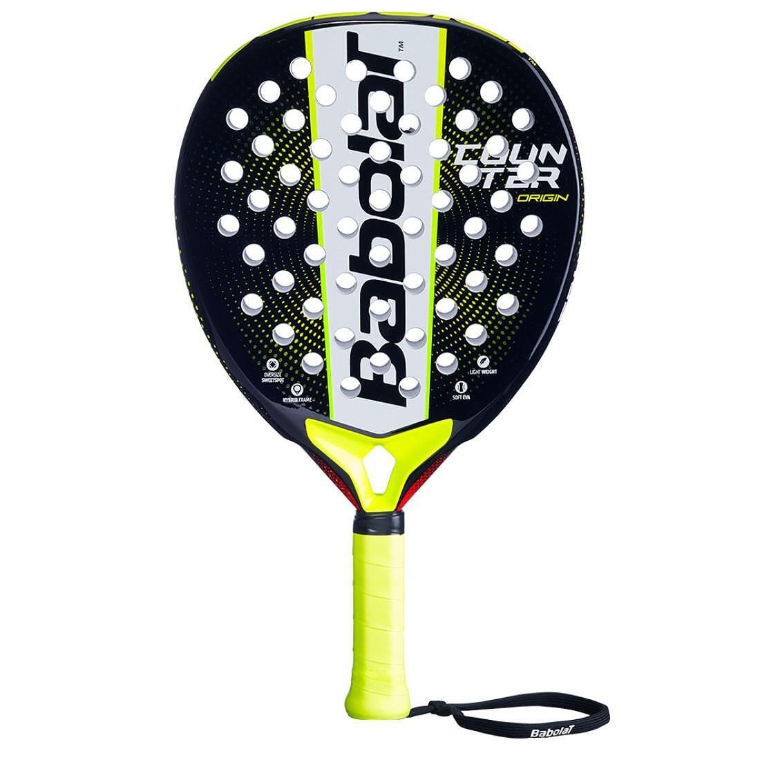 Babolat COUNTER ORIGIN padel racket for beginners, a lightweight, maneuverable and comfortable padel racket for court control