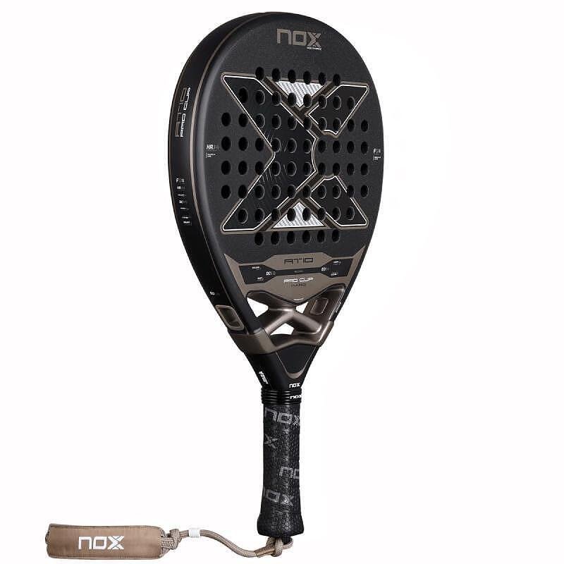 Nox AT10 Pro Cup Hard 26 padel racket – drop shape, HR3 HARD EVA core, carbon frame, professional model