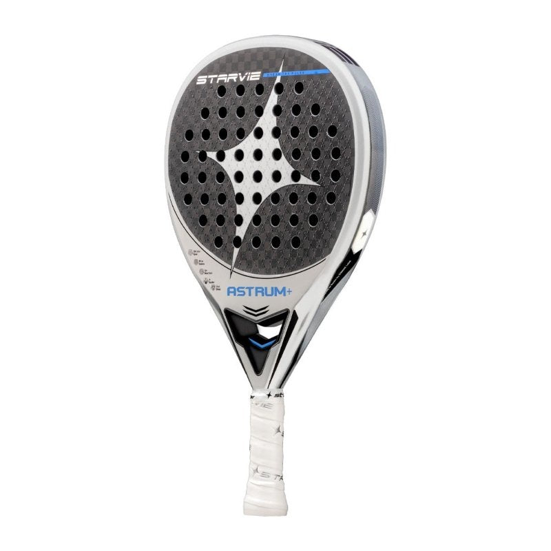 Star Vie Astrum padel racket – a professional round-shaped padel racket with 15K Aluminized Carbon, Soft 30 EVA and Full Plane Effect for maximum control, comfort and spin.