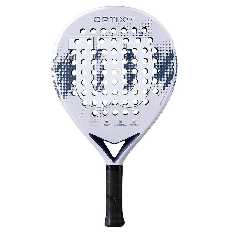 Rachetă de padel Wilson Optix V2 Lite Lilac - o rachetă de padel ușoară și comodă pentru începători, cu sweet spot mare.