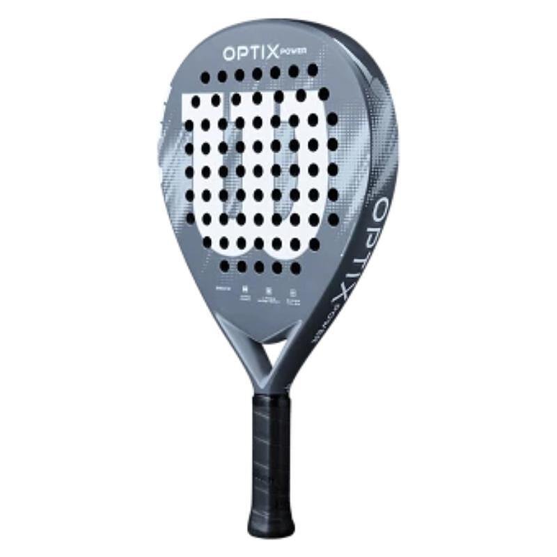 Rachetă de padel Wilson Optix V2 Power Blue – rachetă confortabilă de padel pentru începători, cu o zonă de lovire ideală mare și control.