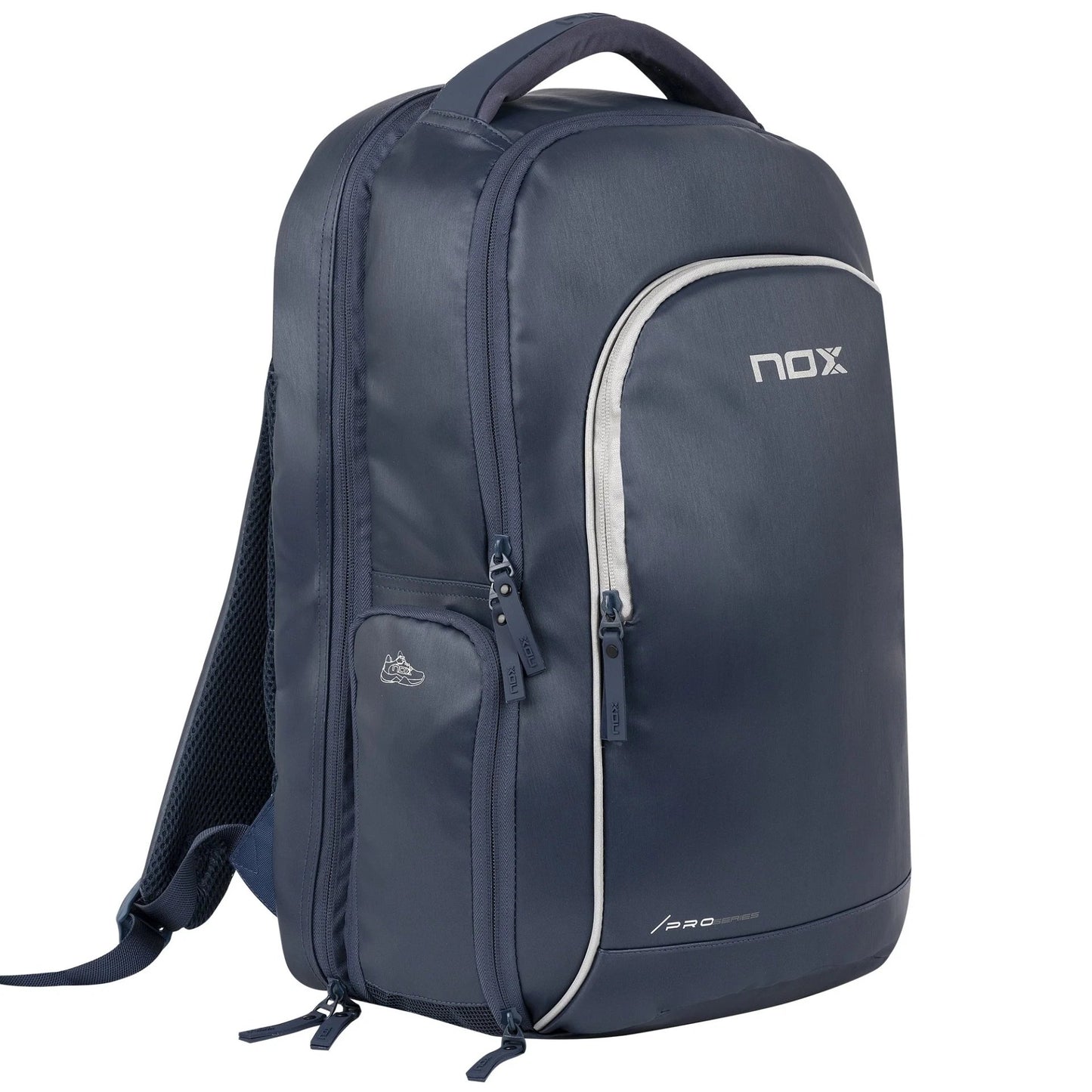 Nox Pro Series padel backpack with padded compartment for laptop and racket“