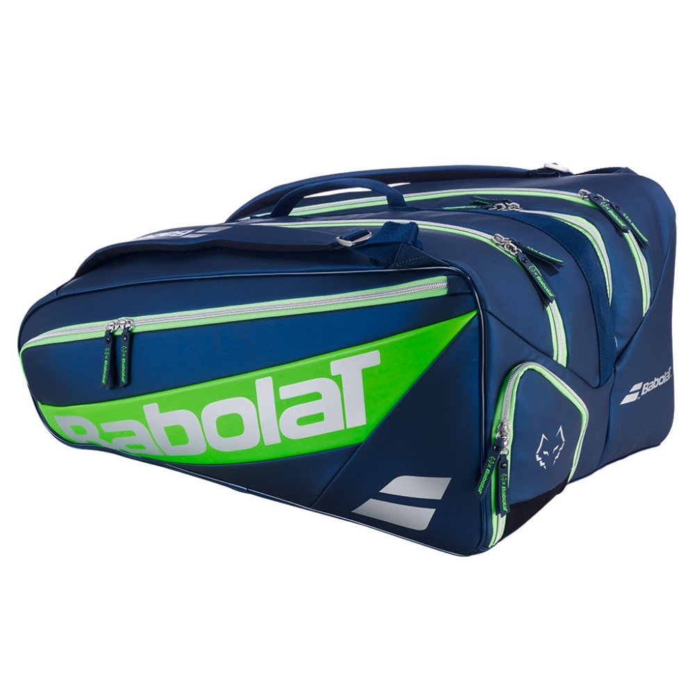 Padel thermal bag Babolat RH PRO J. LEBRON 2ND GEN-Multicolor - 3 main compartments 2 side pockets 4 internal pockets Number of handles: 2 Number of straps: 2 (backpack) Racket capacity: 4 Volume: 6
