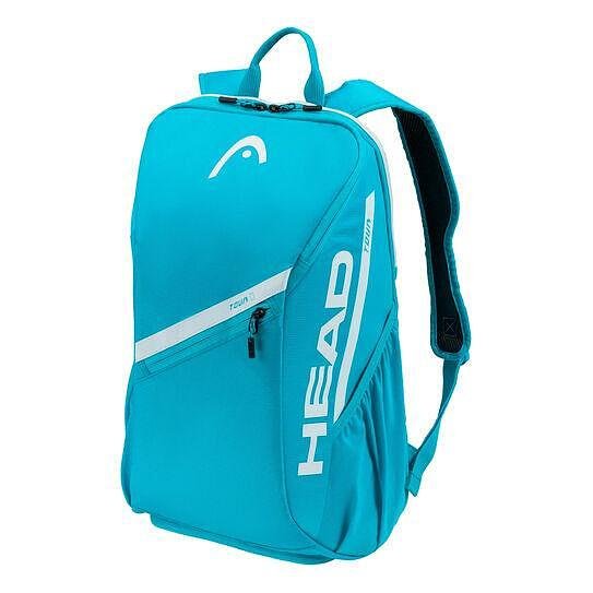 Head Tour 25L Blue Backpack – blue tennis bag with shoe compartment and external phone pocket