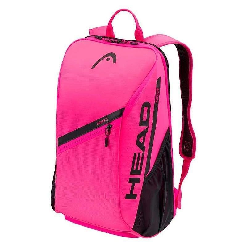Head Tour 25L Pink Backpack – pink tennis backpack with shoe compartment and exterior phone pocket