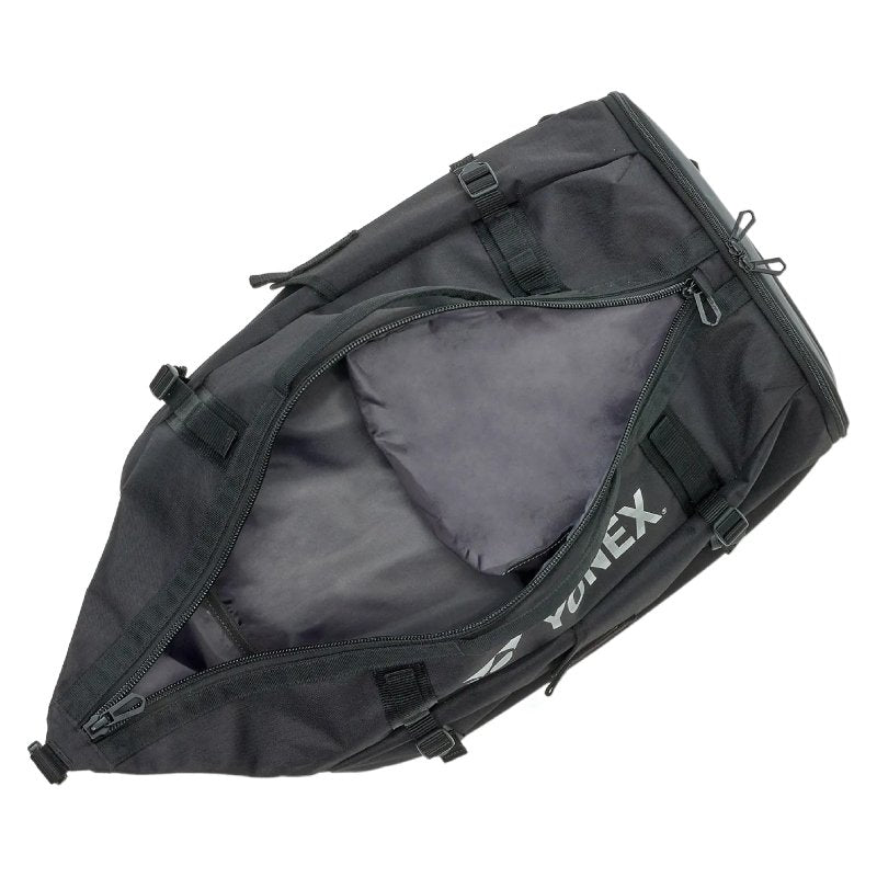 Yonex 72612 Gearlogic Black backpack – tennis backpack for gear, tennis bags, and sporty style.