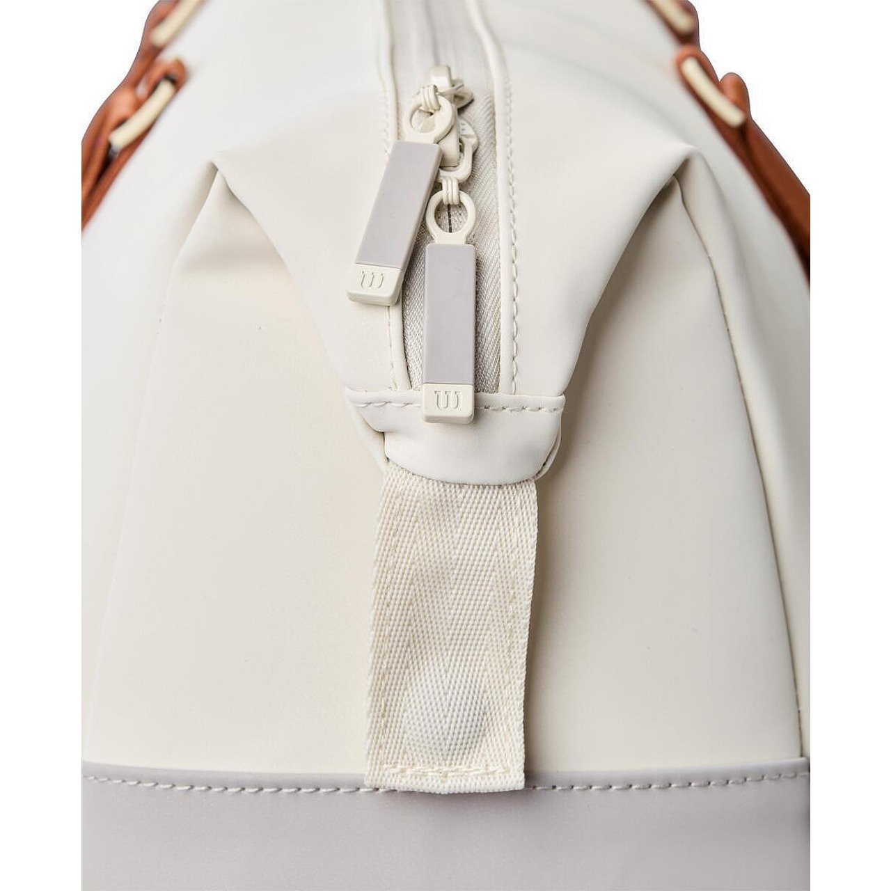 Wilson Roland Garros 2025 Large bag - cream, clay – stylish tennis bag for tennis rackets and tennis gear.