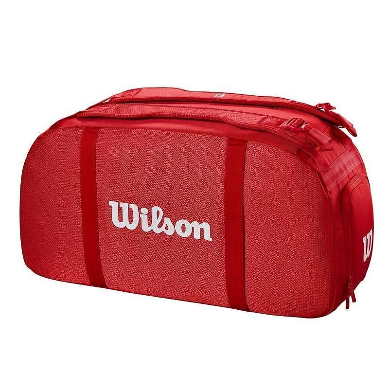 Сак Wilson Super Tour Coaches 2025 червен тенис сак Wilson за 4-6 ракети и екипировка